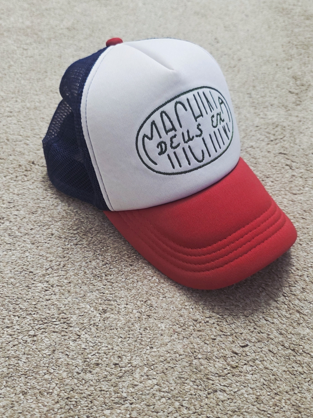 Deus Ex Machina Vintage Trucker Hat Moto Surf Y2K Retro Snapback Collector
